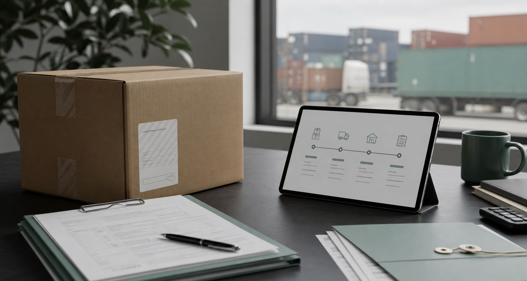 Product package, customs documents, and compliance operations workspace